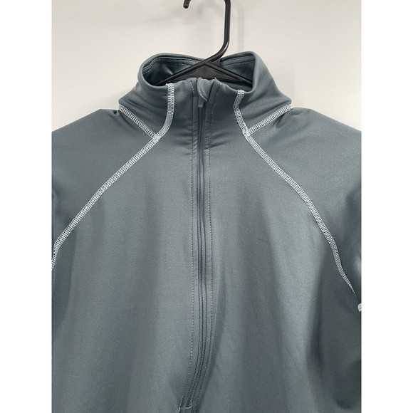 Nike Pro Zip‎ Up Sweatshirt Running Active Sport Womens Size Large Gray - Picture 2 of 6